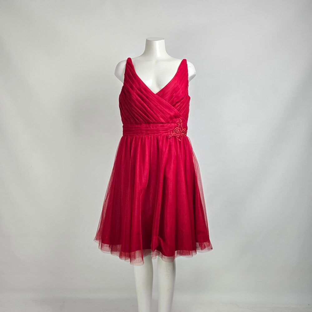 Alfred Angelo Red Fit & Flare Eventwear Dress L